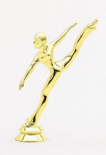 5 1/2" Modern Dance Female Trophy Figure Gold
