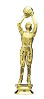 6 1/4" Basketball Female Trophy Figure Gold