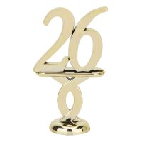 2 1/2" Gold "26" Year Date Trophy Trim