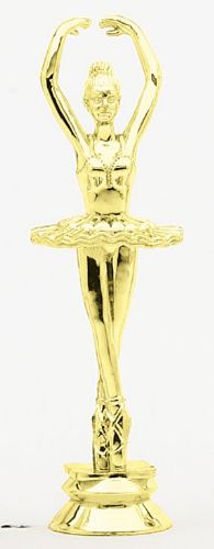 6" Ballerina Trophy Figure Gold