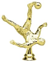 5 1/2" Male Bicycle Kick Soccer Gold Trophy Figure