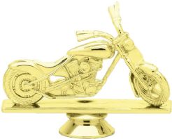 3 1/4" Chopper Motorcycle Gold Trophy Figure