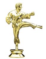 4 3/4" Gold Karate Male Trophy Figure