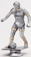 5" Antique Silver Female Soccer Trophy Figure
