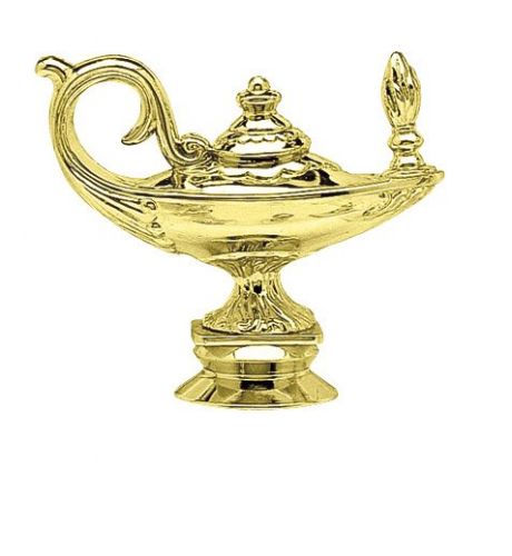 3" Lamp of Knowledge Gold Trophy Figure