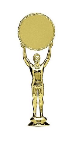 6 1/2" Victory 2" Insert Holder Male Gold Trophy Figure