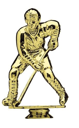 Gold 5 3/8" Male Hockey Trophy Figure