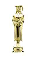 4 3/4" Graduate Female Gold Trophy Figure
