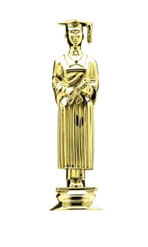4 3/4" Graduate Male Gold Trophy Figure