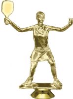 5 1/4" Female Pickleball Gold Trophy Figure