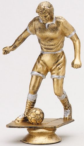 5" Antique Gold Male Soccer Trophy Figure