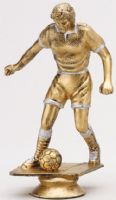 5" Antique Gold Male Soccer Trophy Figure