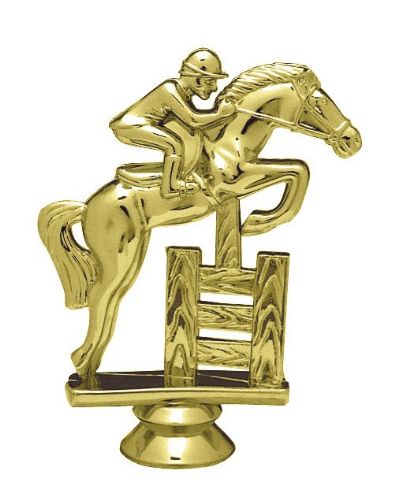 4 3/4" Gold Jumping Horse Trophy Figure