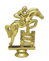 4 3/4" Gold Jumping Horse Trophy Figure