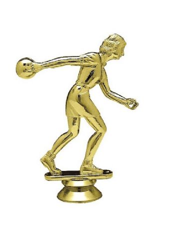Gold 5 1/2" Female Bowling Trophy Figure
