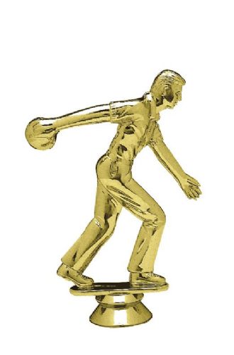 Gold 5 1/2" Male Bowling Trophy Figure