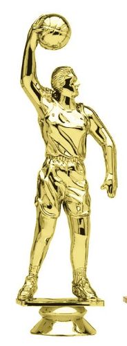Gold 6" Female Basketball Hook Shot Trophy Figure