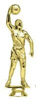 Gold 6" Female Basketball Hook Shot Trophy Figure