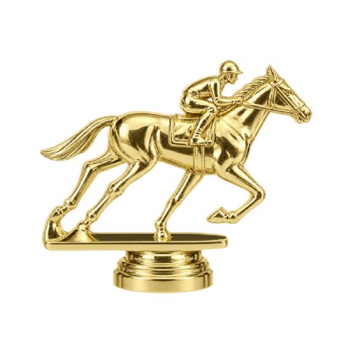 3 1/2" Race Horse Trophy Figure Gold