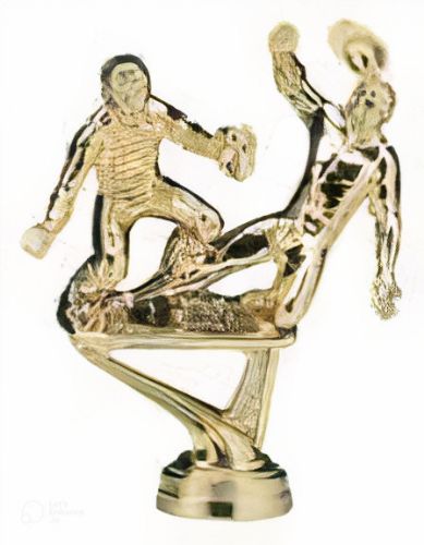 5 1/2" Male Double Baseball Sliding Home Gold Trophy Figure