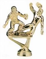 5 1/2" Male Double Baseball Sliding Home Gold Trophy Figure