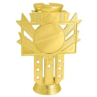 6" Gold Insert Holder Trophy Riser