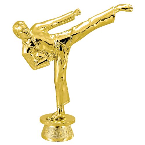 5 1/4" Male Martial Arts Gold Trophy Figure