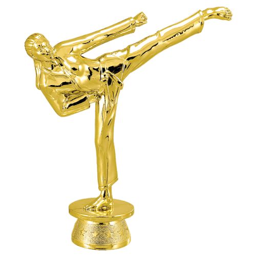 5" Female Martial Arts Gold Trophy Figure