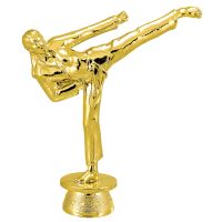 5" Female Martial Arts Gold Trophy Figure