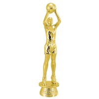 5 1/4" Female Basketball Gold Trophy Figure