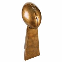 10 1/4" Antique Gold Football Resin