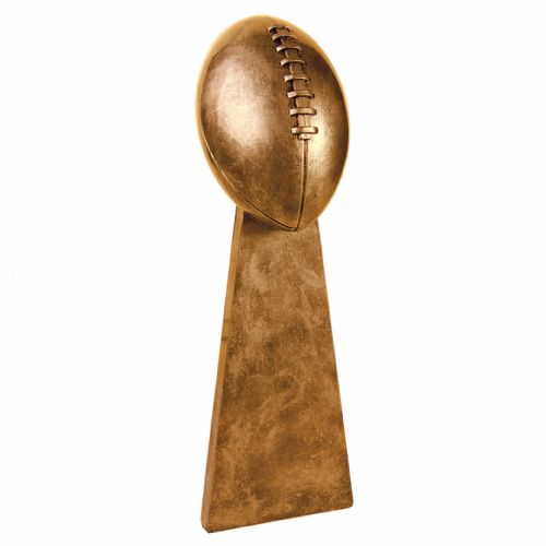 15" Antique Gold Football Resin