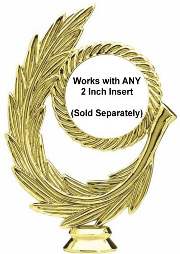 6" Gold Leaf 2" Insert Holder Figure #2