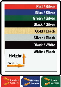 Custom Name Plates Laser Engraved Aluminum 8 Colors