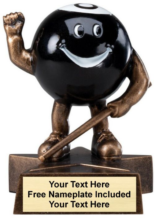 4" Billiards Lil Buddy Series Resin Trophy
