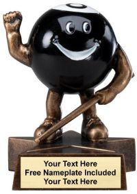 4" Billiards Lil Buddy Series Resin Trophy