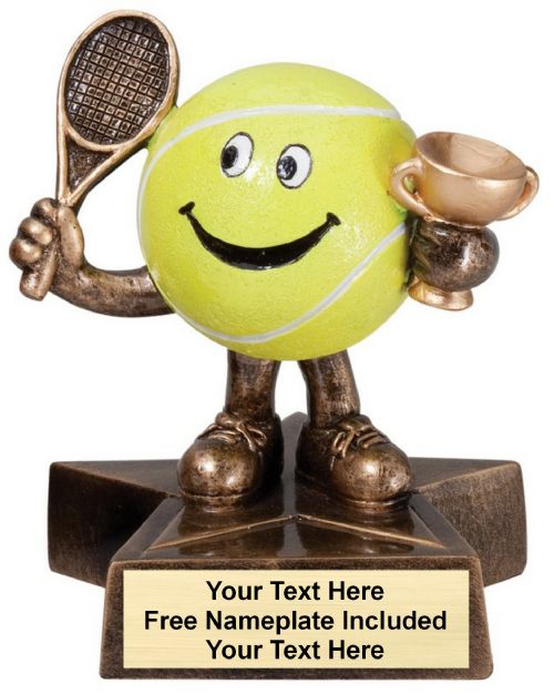 4" Tennis Lil Buddy Series Resin Trophy