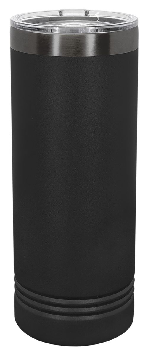 Black/Ghost Black 22oz Polar Camel ION-Plated Skinny Vacuum Insulated Tumbler