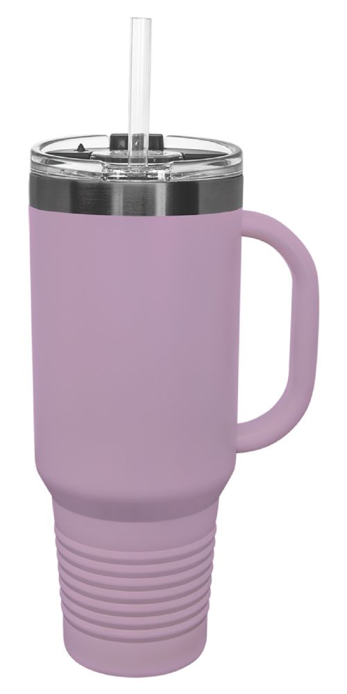 Moody Lilac/Ghost Black 40oz Polar Camel ION-Plated Vacuum Insulated Travel Mug with Straw