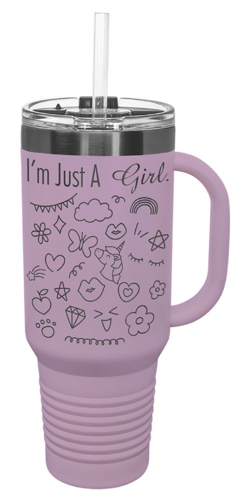 Moody Lilac/Ghost Black 40oz Polar Camel ION-Plated Vacuum Insulated Travel Mug with Straw #2
