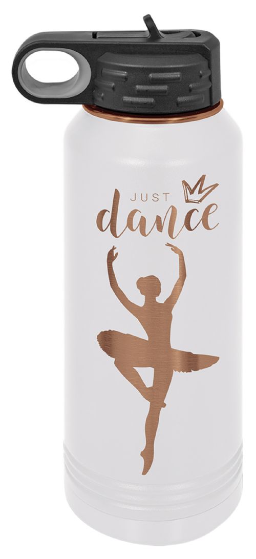 White/Rose Gold 32oz Polar Camel ION-Plated Vacuum Insulated Water Bottle #2