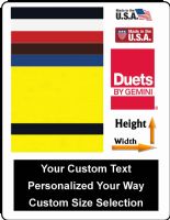 Custom Gemini Duets Textures Series Laser Engraved Plastic - 6 Colors