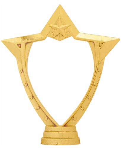 6 1/4" Gold Star Style Medal Holder Figure