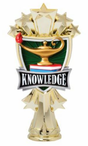6 1/2" Lamp of Knowledge All Star Color Trophy Figure