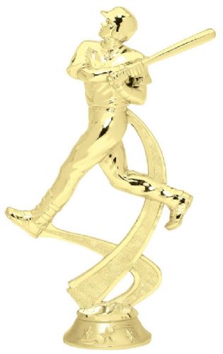 6 1/4" Baseball Motion Series Gold Trophy Figure