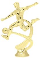 6" Male Soccer Motion Series Gold Trophy Figure