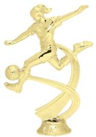 6" Female Soccer Motion Series Gold Trophy Figure
