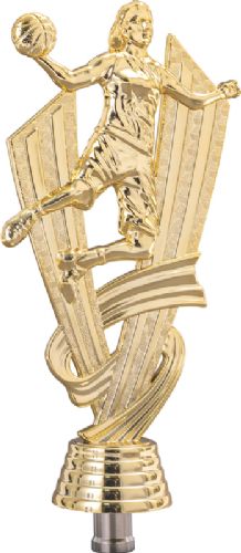 7" Gold Female Victory Basketball Trophy Figure