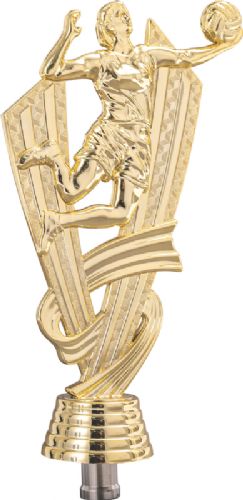 7" Gold Female Victory Volleyball Trophy Figure