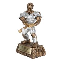 9" Large Monster Hand Painted Resin Baseball Trophy